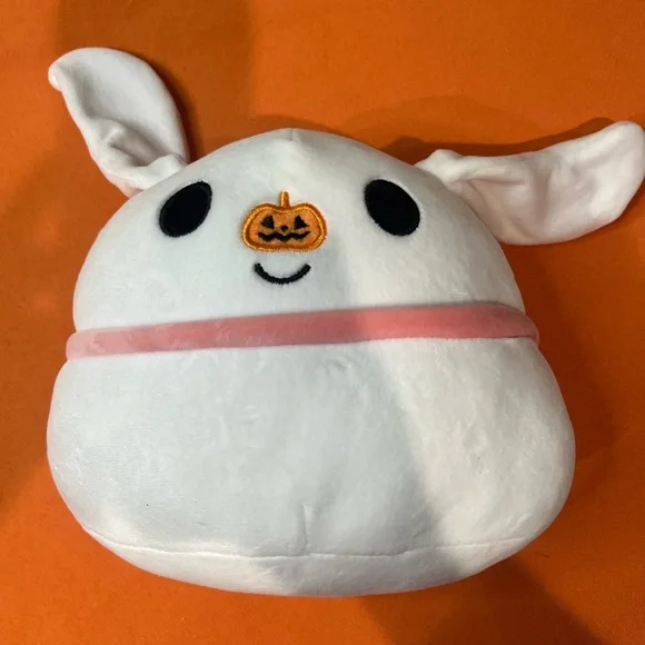 6/$25 Zero Nightmare before Christmas White and Pink Stuffed Animal - Picture 5 of 9